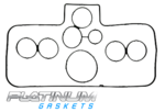 PLATINUM PLENUM CHAMBER GASKETS TO SUIT HOLDEN COMMODORE VS VT.I ECOTEC L36 3.8L V6