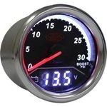 SAAS 2 IN 1 ANALOGUE BOOST 0-30PSI AND DIGITAL VOLT 8V-18V 52MM GAUGE