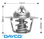 DAYCO 91 DEGREE THERMOSTAT FOR FORD MPFI VCT BARRA 182 190 195 E-GAS ECOLPI 240T 245T 270T 4.0L I6