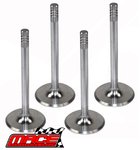 SET OF 4 MACE STANDARD EXHAUST VALVES TO SUIT NISSAN NAVARA D21 D22 TD27 DIESEL 2.7L I4