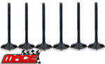 SET OF 6 MACE EXHAUST VALVES TO SUIT TOYOTA LANDCRUISER HZJ73R HZJ75R HZJ80R HZJ70R 1HZ 4.2L I6