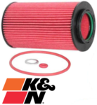 K&N HIGH FLOW CARTRIDGE OIL FILTER TO SUIT JEEP COMPASS MK ECD TURBO DIESEL 2.0L I4