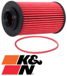 K&N HIGH FLOW CARTRIDGE OIL FILTER TO SUIT CHEVROLET CAMARO G5 SIDI LLT LFX 3.6L V6