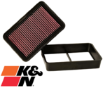 K&N REPLACEMENT AIR FILTER TO SUIT MITSUBISHI 4B11 4B12 4B11T TURBO 2.0L 2.4L I4