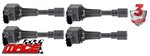 SET OF 4 MACE STANDARD REPLACEMENT IGNITION COILS TO SUIT MAZDA2 DY.I ZY 1.5L I4