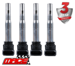 SET OF 4 MACE STANDARD REPLACEMENT IGNITION COILS TO SUIT VOLKSWAGEN MULTIVAN T5 CJKA TURBO 2.0L I4