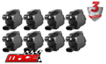 SET OF 8 MACE STANDARD REPLACEMENT IGNITION COILS TO SUIT CHEVROLET SUBURBAN 1500 LC9 LMG 5.3L V8