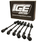 ICE 5MM RACE 1000 SERIES IGNITION LEADS TO SUIT TOYOTA PRADO VZJ95R 5VZ-FE 3.4L V6