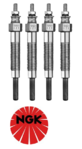 SET OF 4 NGK GLOW PLUGS TO SUIT MITSUBISHI EXPRESS SF SG 4D56 DIESEL 2.5L I4