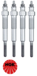 SET OF 4 NGK GLOW PLUGS TO SUIT TOYOTA LANDCRUISER BJ60R 3B DIESEL 3.4L I4