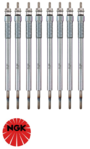 SET OF 8 NGK GLOW PLUGS TO SUIT TOYOTA LANDCRUISER VDJ76R VDJ78R VDJ79R VDJ200R 1VD-FTV 4.5L V8