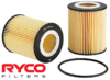 RYCO HIGH FLOW CARTRIDGE OIL FILTER TO SUIT LAND ROVER 306DT TWIN TURBO DIESEL 3.0L V6