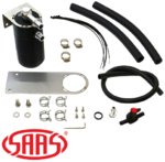 SAAS BAFFLED OIL CATCH CAN KIT TO SUIT TOYOTA LANDCRUISER VDJ79R 1VD-FTV 4.5L V8