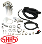 SAAS BAFFLED OIL CATCH CAN KIT TO SUIT FORD RANGER PX2 PX3 P5AT TURBO DIESEL 3.2L I5