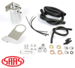 SAAS BAFFLED OIL CATCH CAN KIT TO SUIT TOYOTA PRADO GDJ150R 1GD-FTV TURBO DIESEL 2.8L I4