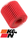 K&amp;N HIGH FLOW CARTRIDGE OIL FILTER TO SUIT TOYOTA CAMRY GSV70R 2GR-FKS 3.5L V6