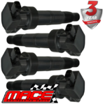 SET OF 4 MACE STANDARD REPLACEMENT IGNITION COILS TO SUIT KIA G4KC G4KA GAKE 2.0L 2.4L I4