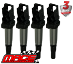 SET OF 4 MACE STANDARD REPLACEMENT IGNITION COILS TO SUIT BMW 1 SERIES 118I N13B16A TURBO 1.6L I4