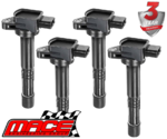 SET OF 4 MACE STANDARD REPLACEMENT IGNITION COILS TO SUIT HONDA INTEGRA DC K20A2 K20A3 K20Z1 2.0L I4