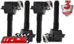 SET OF 4 MACE STANDARD REPLACEMENT IGNITION COILS TO SUIT AUDI A3 8L AGU TURBO 1.8L I4