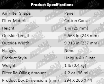 Air-Filter-R4V4-AF4111-Specification-Table