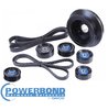 POWERBOND 25% UNDERDRIVE POWER PULLEY KIT TO SUIT HOLDEN COMMODORE VF L77 LS3 6.0L 6.2L V8