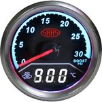 SAAS 2 IN 1 ANALOGUE BOOST 0-30PSI AND DIGITAL EXHAUST TEMPERATURE 0-900 DEGREE 52MM GAUGE