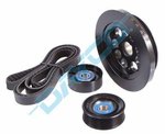 POWERBOND 20% UNDERDRIVE POWER PULLEY KIT TO SUIT FORD FAIRMONT BA BF BARRA 182 190 E-GAS 4.0L I6