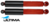 PAIR OF ULTIMA REAR SPORTS SHOCK ABSORBERS TO SUIT HOLDEN CALAIS VK VL VN VP VR VS SEDAN