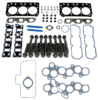 VALVE REGRIND GASKET SET AND HEAD BOLTS COMBO PACK FOR HOLDEN ECOTEC L36 3.8L V6 FROM ENG. VH756062