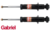 PAIR OF GABRIEL REAR ULTRA GAS SPRING SEAT SHOCKS TO SUIT HOLDEN VF SEDAN