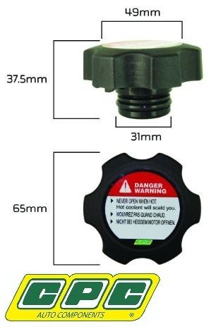 CPC RADIATOR CAP TO SUIT HOLDEN COMMODORE VZ ALLOYTEC LY7 LE0 3.6L V6