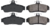 REAR BRAKE PAD SET TO SUIT HOLDEN MONARO V2 L67 SUPERCHARGED 3.8L V6
