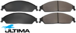 ULTIMA FRONT SEMI-METALLIC BRAKE PAD SET FOR FORD BARRA 182 190 195 240T 325T TURBO 4.0L I6