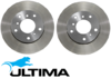 ULTIMA FRONT & REAR DISC BRAKE ROTOR SET FOR HOLDEN ECOTEC ALLOYTEC L36 LY7 LE0 L67 S/C 3.6L 3.8L V6