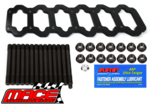 STEEL MAIN GIRDLE WITH ARP MAIN STUD KIT TO SUIT FORD BARRA 195 E-GAS ECOLPI 270T TURBO 4.0L I6