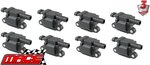 SET OF 8 STANDARD REPLACEMENT IGNITION COILS TO SUIT HSV COUPE VZ LS2 6.0L V8