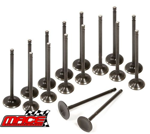 SET OF 16 MACE STANDARD INTAKE AND EXHAUST VALVES TO SUIT HOLDEN GTS HZ 253 308 4.1L 5.0L V8