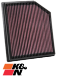 K&N REPLACEMENT AIR FILTER TO SUIT JEEP GRAND CHEROKEE WK HEMI SUPERCHARGED 6.2L V8
