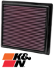 K&N REPLACEMENT AIR FILTER TO SUIT JEEP GRAND CHEROKEE WK ERB ERC 3.6L V6