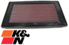 K&N REPLACEMENT AIR FILTER TO SUIT FORD TBI MPFI SOHC 3.9L 4.0L I6