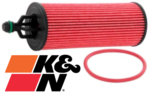 K&N HIGH FLOW CARTRIDGE OIL FILTER TO SUIT JEEP CHEROKEE KL EHB EHK 3.2L V6