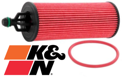 K&N HIGH FLOW CARTRIDGE OIL FILTER TO SUIT JEEP CHEROKEE KL EHB EHK 3.2L V6