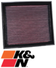 K&N REPLACEMENT AIR FILTER TO SUIT FORD MONDEO MA MB B5254T TURBO 2.5L I5