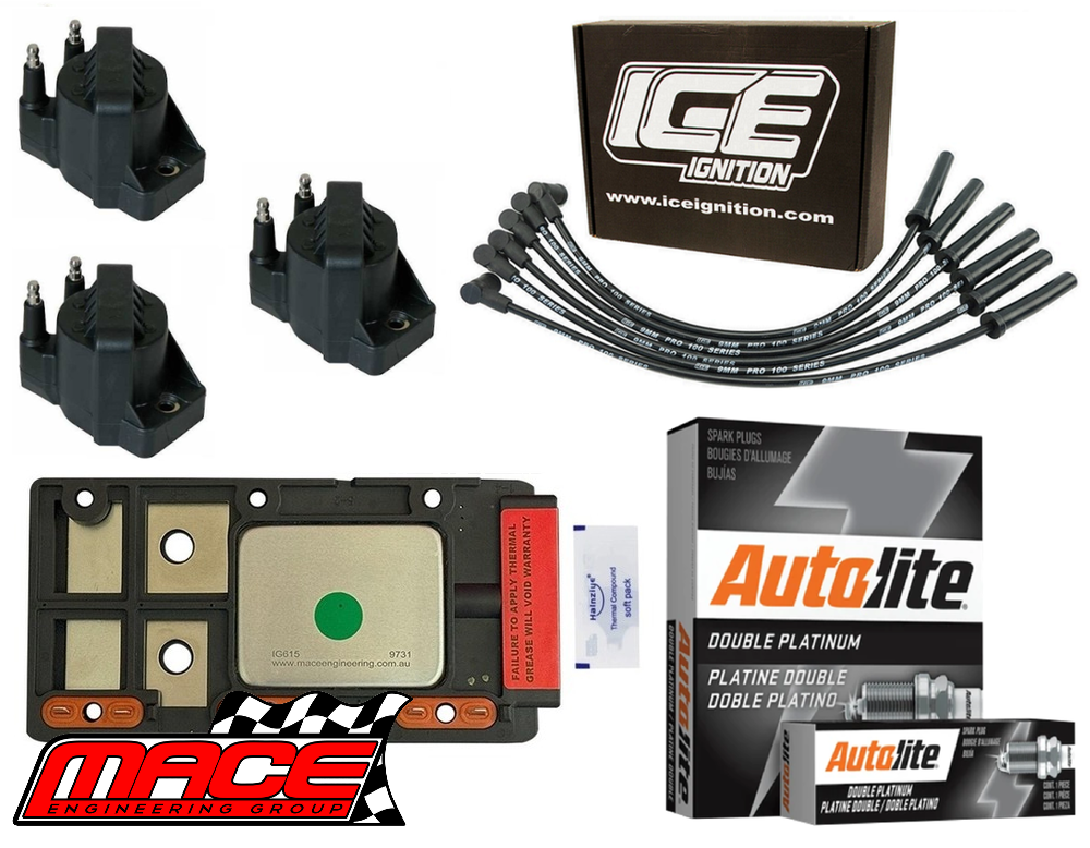 STD IGNITION SERVICE KIT W MACE DFI MODULE FOR HOLDEN COMMODORE VS VT.I ECOTEC L36 3.8L V6 TO 06 99