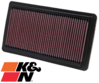 K&N REPLACEMENT AIR FILTER TO SUIT MAZDA6 GG L3VDT TURBO 2.3L I4
