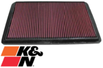 K&N REPLACEMENT AIR FILTER TO SUIT MITSUBISHI PAJERO NM NP NS NT NW NX 6G74 6G75 3.5L 3.8L V6