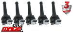 SET OF 5 MACE STANDARD REPLACEMENT IGNITION COILS TO SUIT FORD FOCUS LS LT LV B5254T TURBO 2.5L I5