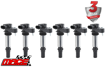 SET OF 6 MACE STANDARD REPLACEMENT IGNITION COILS TO SUIT ALFA ROMEO BRERA 939 939A0 3.2L V6