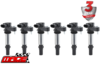 SET OF 6 MACE STANDARD REPLACEMENT IGNITION COILS TO SUIT ALFA ROMEO SPIDER 939 939A0 3.2L V6